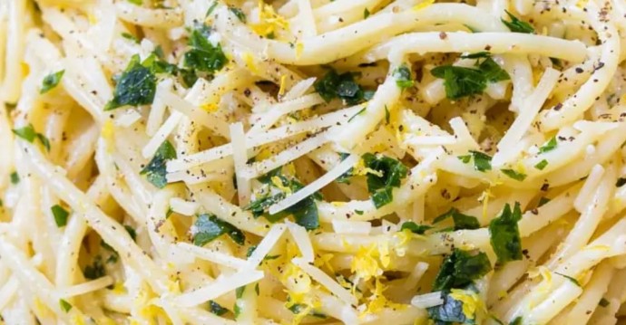 Creamy Vegan Lemon Pasta