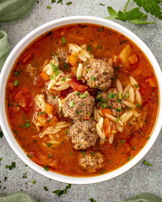 Turkish Meatball Soup