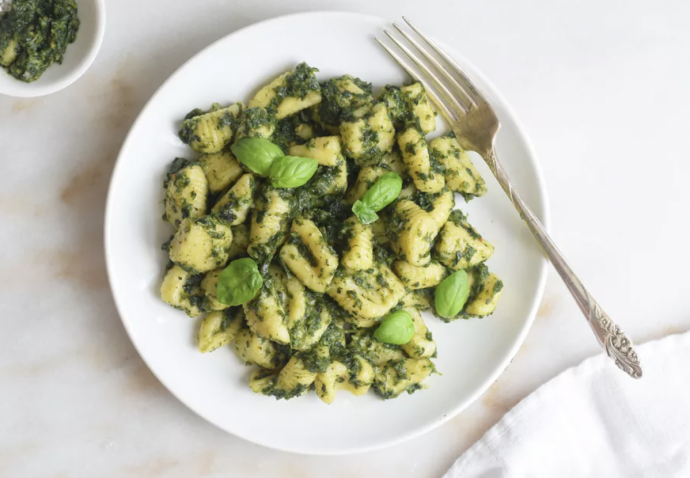 Vegan Gnocchi With Spinach Pesto