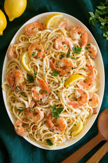 Creamy Lemon Shrimp Pasta