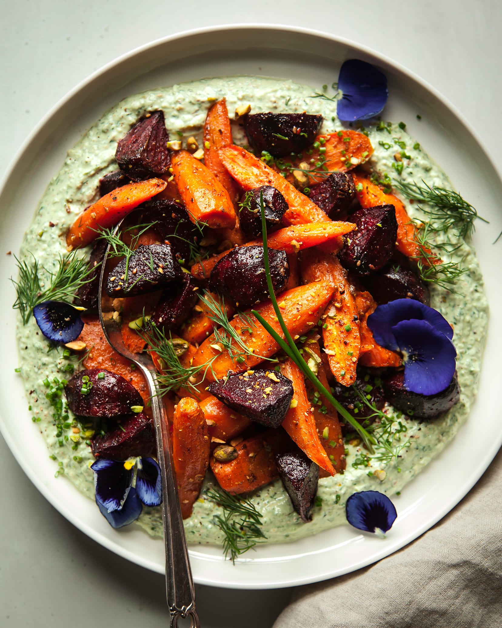 Grounding Roasted Roots With Herbed Jalapeño Yogurt Sauce — Recipes