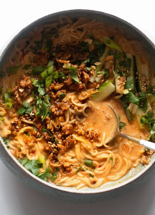 Miso Peanut Ramen Bowls