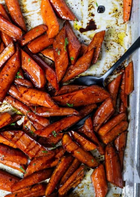 Balsamic Roasted Carrots