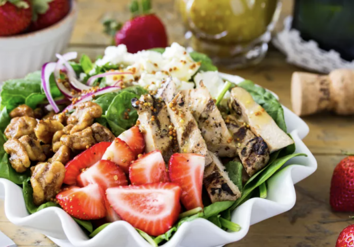 Strawberry Chicken Salad With Champagne Vinaigrette Recipe