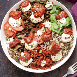 Vegan Pizza Bowl with Quinoa