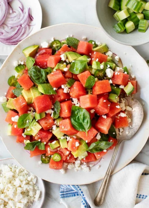 Watermelon Salad with Feta