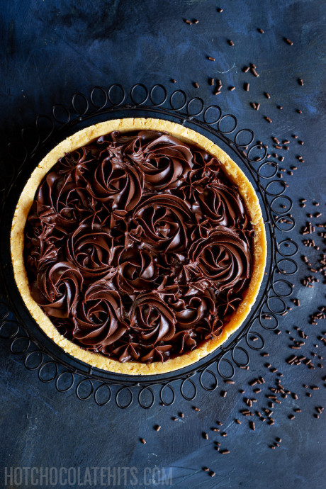 No Bake Chocolate Tart