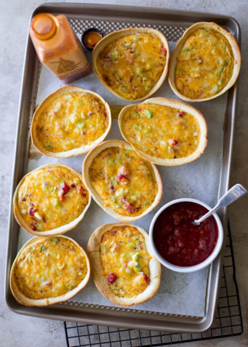 Mexican Taco Boat Quiches
