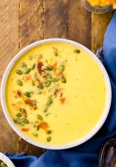 Cheddar and Apple Soup