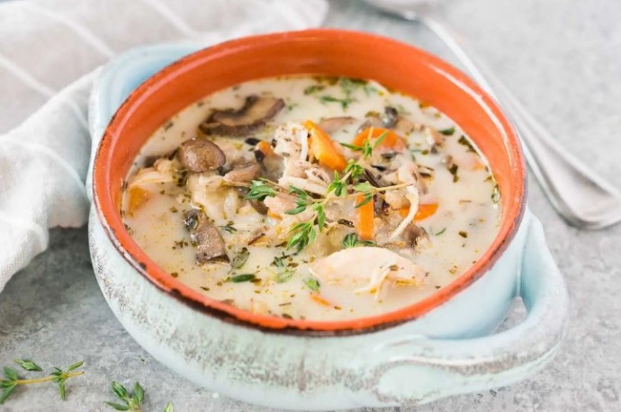 Instant Pot Chicken and Wild Rice Soup