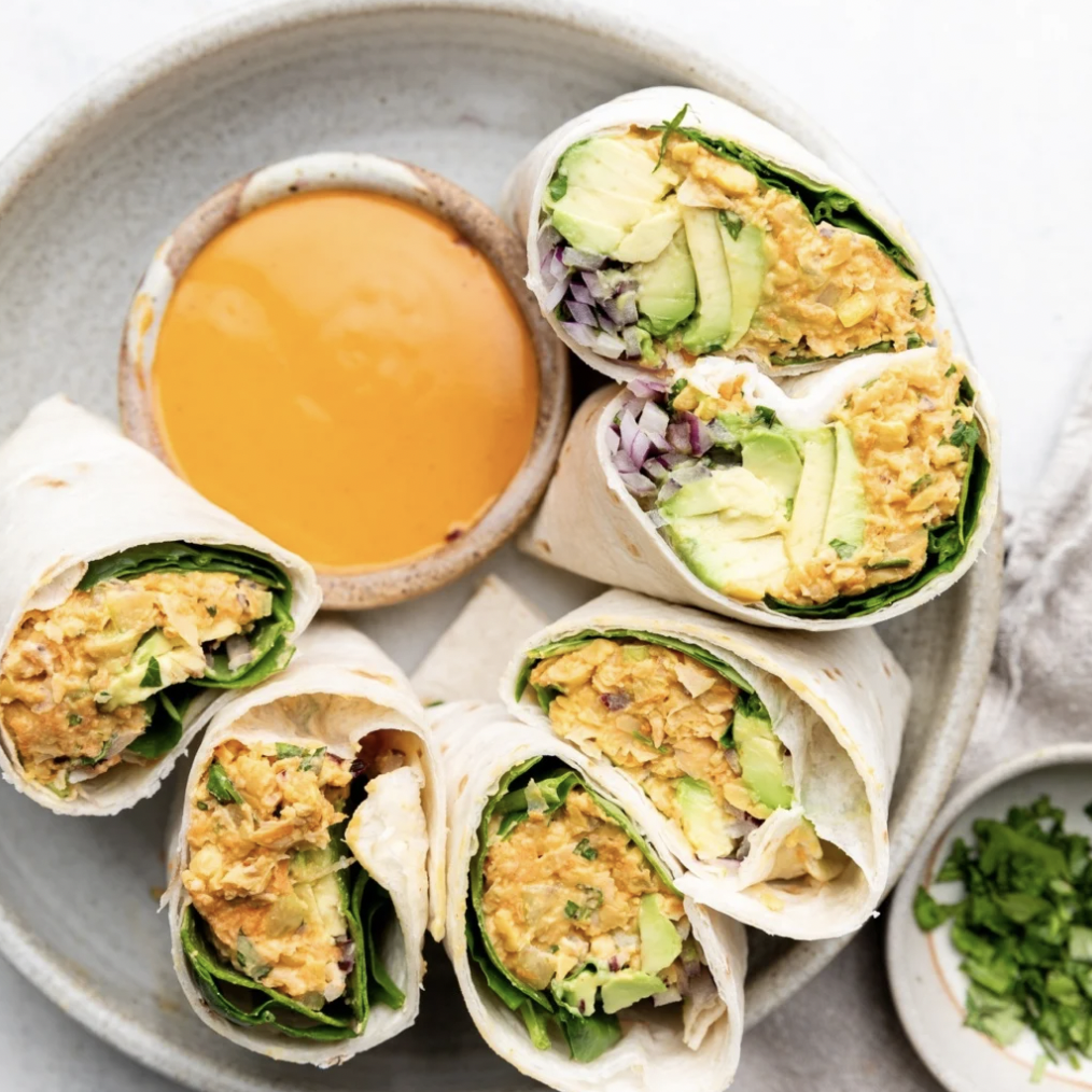 Avocado Buffalo Chickpea Salad Wraps — Recipes