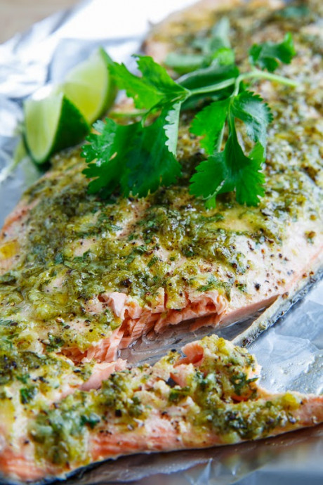 Cilantro and Lime Salmon