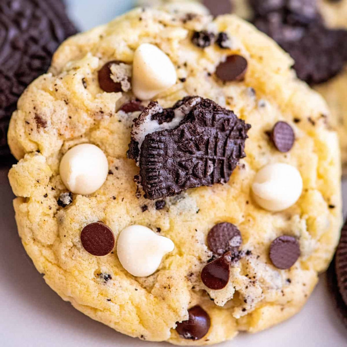 Cookies and Cream Cake Mix Cookies