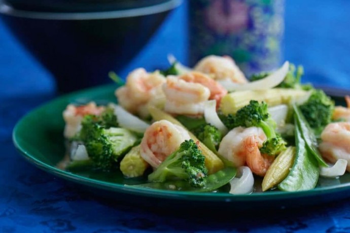 Jade Shrimp with Fragrant Vegetables