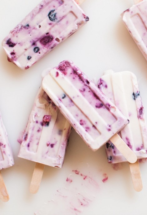 Love Real Food Roasted Berry and Honey Yogurt Popsicles