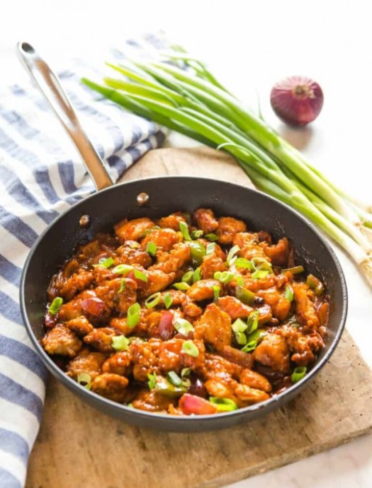 Spicy Chicken with Garlic and Chili