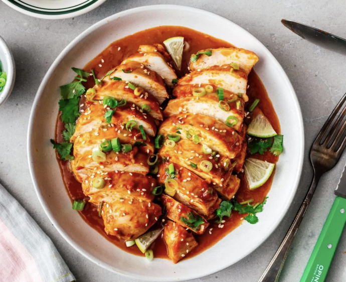 Sweet and Spicy Instant Pot Chicken Breast