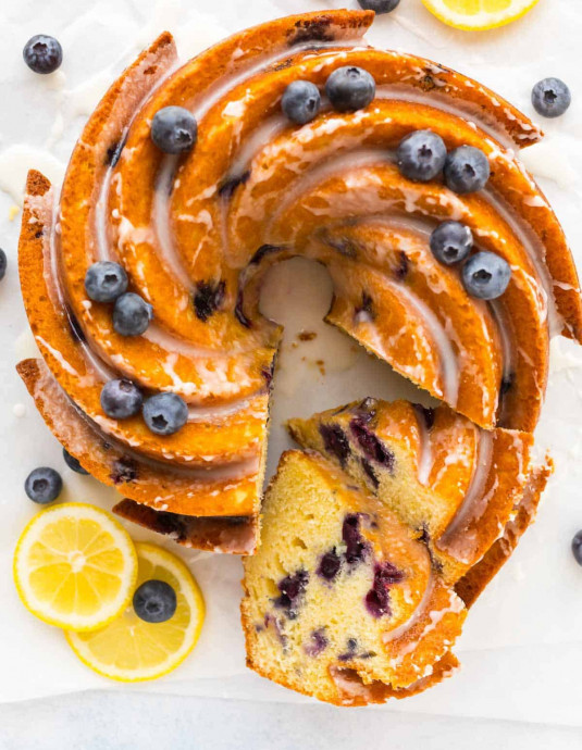 Lemon Blueberry Bundt Cake