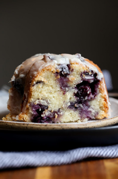 Sour Cream Blueberry Bundt Cake