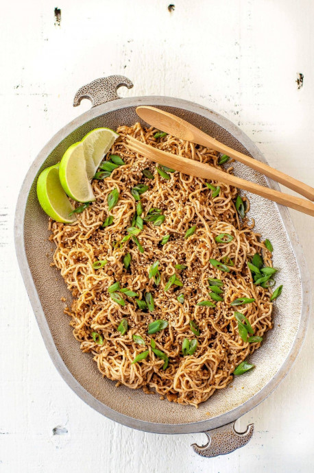 Low Carb Sesame Ginger Noodles