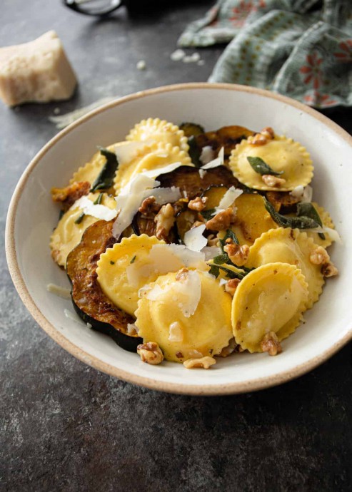 Ravioli with Sage Brown Butter Sauce