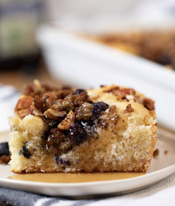 Blueberry Sausage Biscuit Casserole