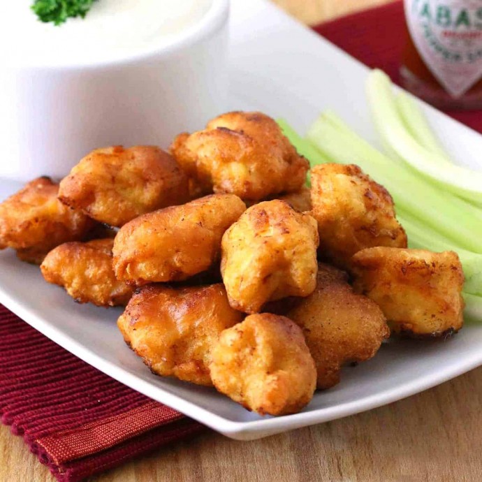 Buffalo Popcorn Chicken