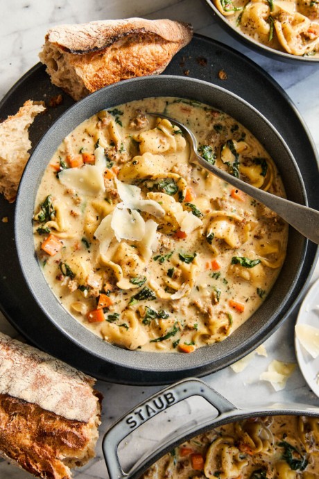 Sausage Tortellini Soup Sausage Tortellini Soup