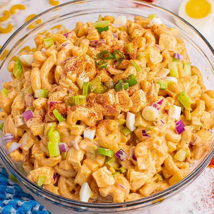 Deviled Egg Macaroni Salad