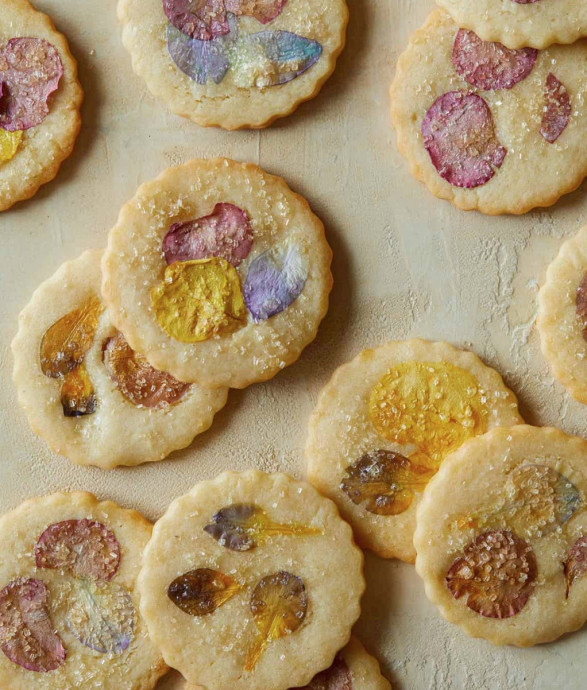 Floral Pressed Butter Cookies