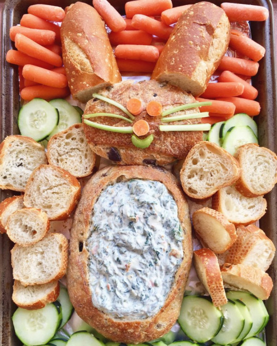Easter Bunny Spinach Dip