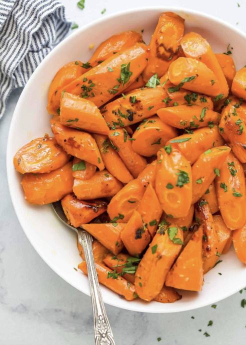 The Most Delicious Honey Glazed Carrots