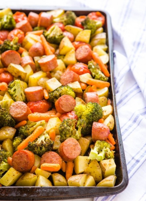 Sausage Sheet Pan Dinner