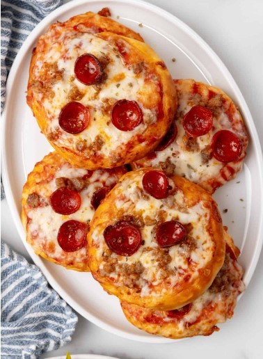 Air Fryer Biscuit Pizzas