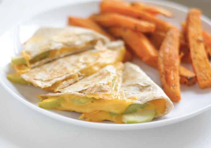 Apple Cheddar Quesadillas