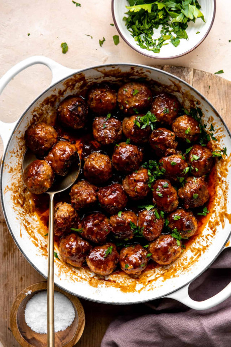 Bacon Bourbon Meatballs