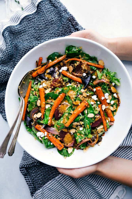 Roasted Beet, Quinoa, and Carrot Salad