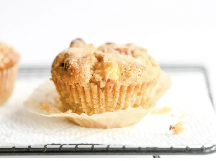 Spiced Peach Muffins