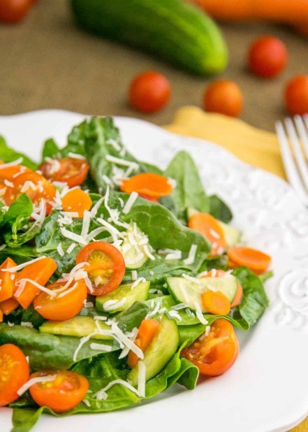 Spinach Salad with Balsamic Vinaigrette