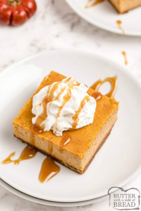 Pumpkin Cheesecake Bars