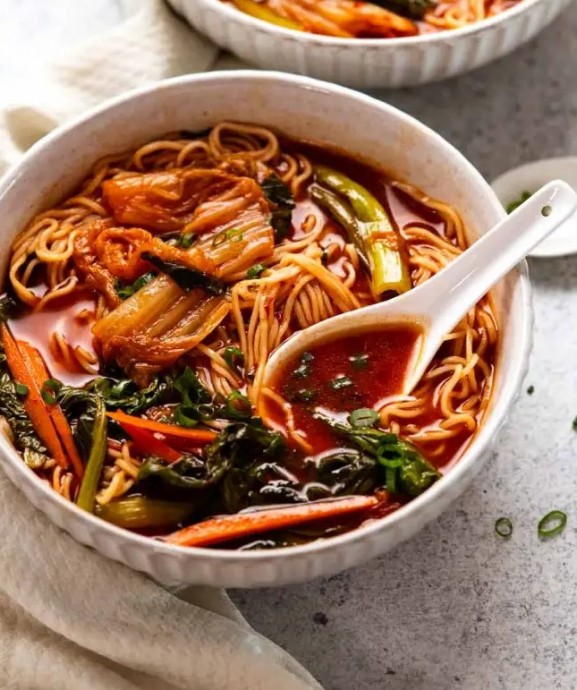 Spicy Korean Noodle Soup