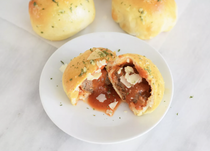 Cheesy Meatball Bombs